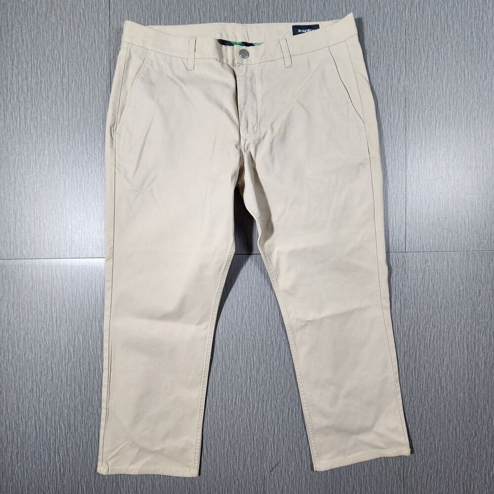 Bonobos Pants Mens 36x30 Actual(36x27) Chino Slim Straight Career Casual Stretch